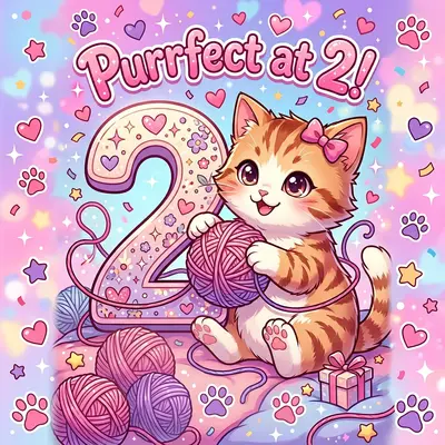 2nd Birthday Kitty Cat Girl preview