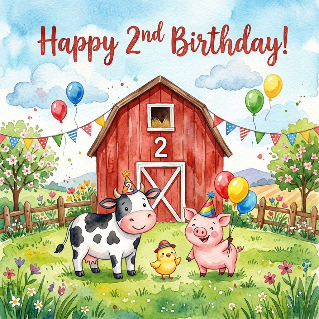 2nd Birthday Farm Animals preview