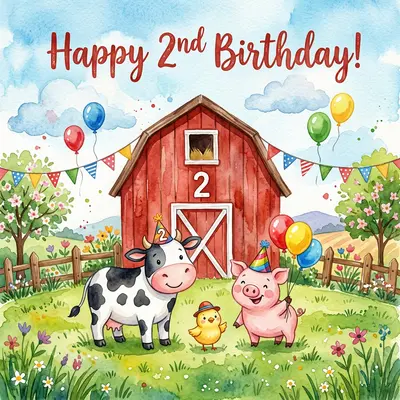 2nd Birthday Farm Animals preview