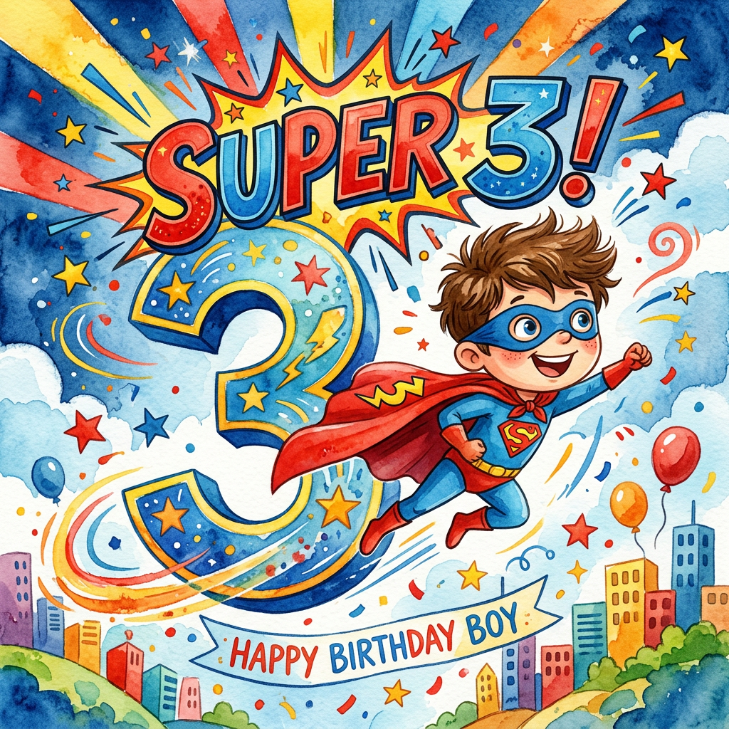3rd Birthday Superhero Boy preview