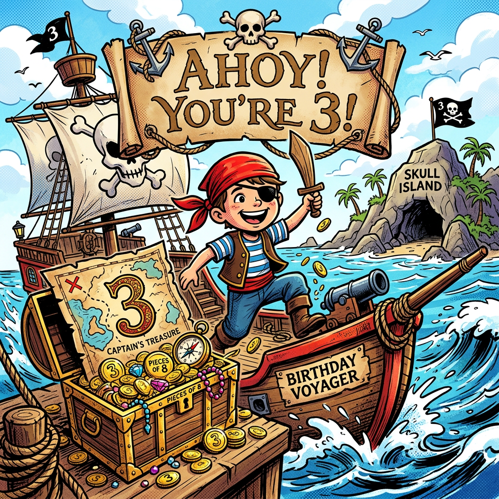 3rd Birthday Pirate Adventure preview