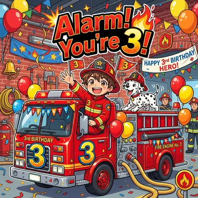 3rd Birthday Fire Truck preview