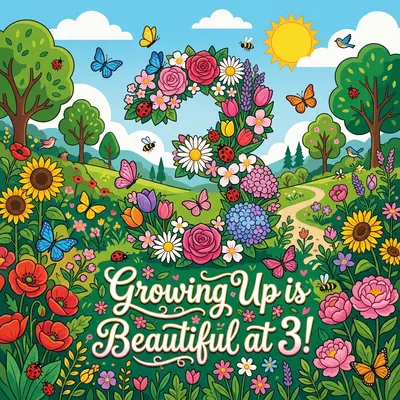 3rd Birthday Flower Garden preview