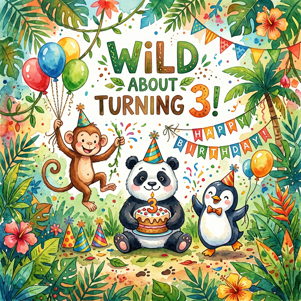 3rd Birthday Zoo Animals preview