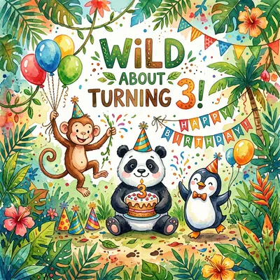 3rd Birthday Zoo Animals preview