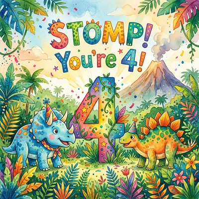 4th Birthday Dinosaur Land preview