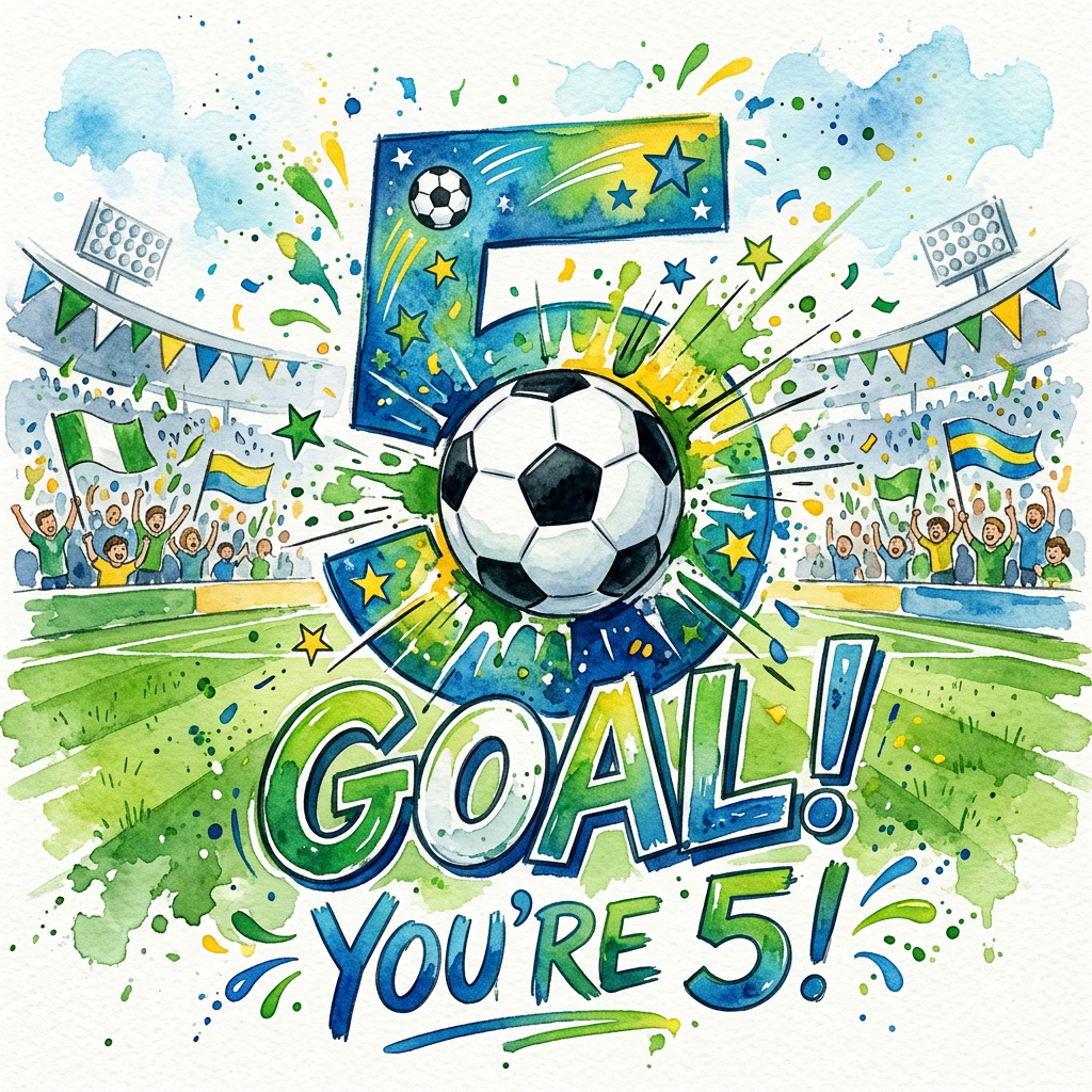 5th Birthday Soccer Star preview