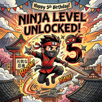 5th Birthday Ninja Warrior preview