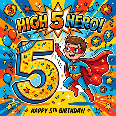 5th Birthday Superhero Cape preview