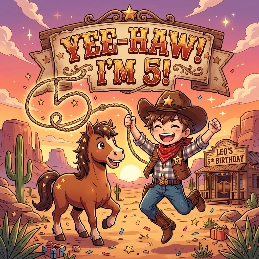 5th Birthday Wild West preview
