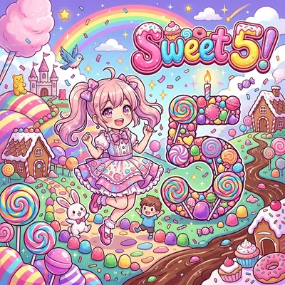 5th Birthday Candy Land preview