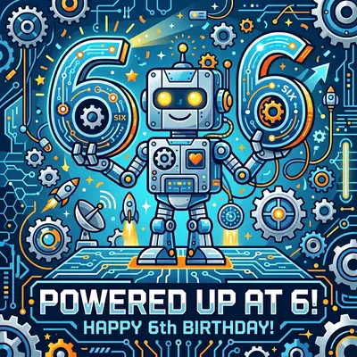 6th Birthday Robot Builder preview