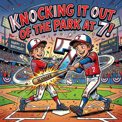 7th Birthday Baseball Star preview