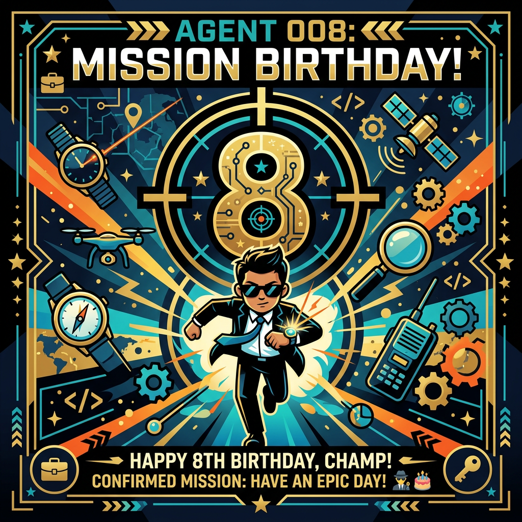 8th Birthday Spy Mission preview