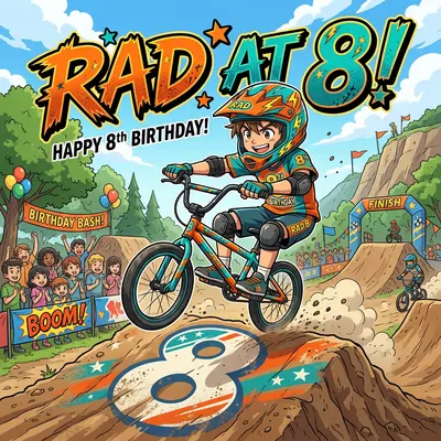 8th Birthday BMX Rider preview