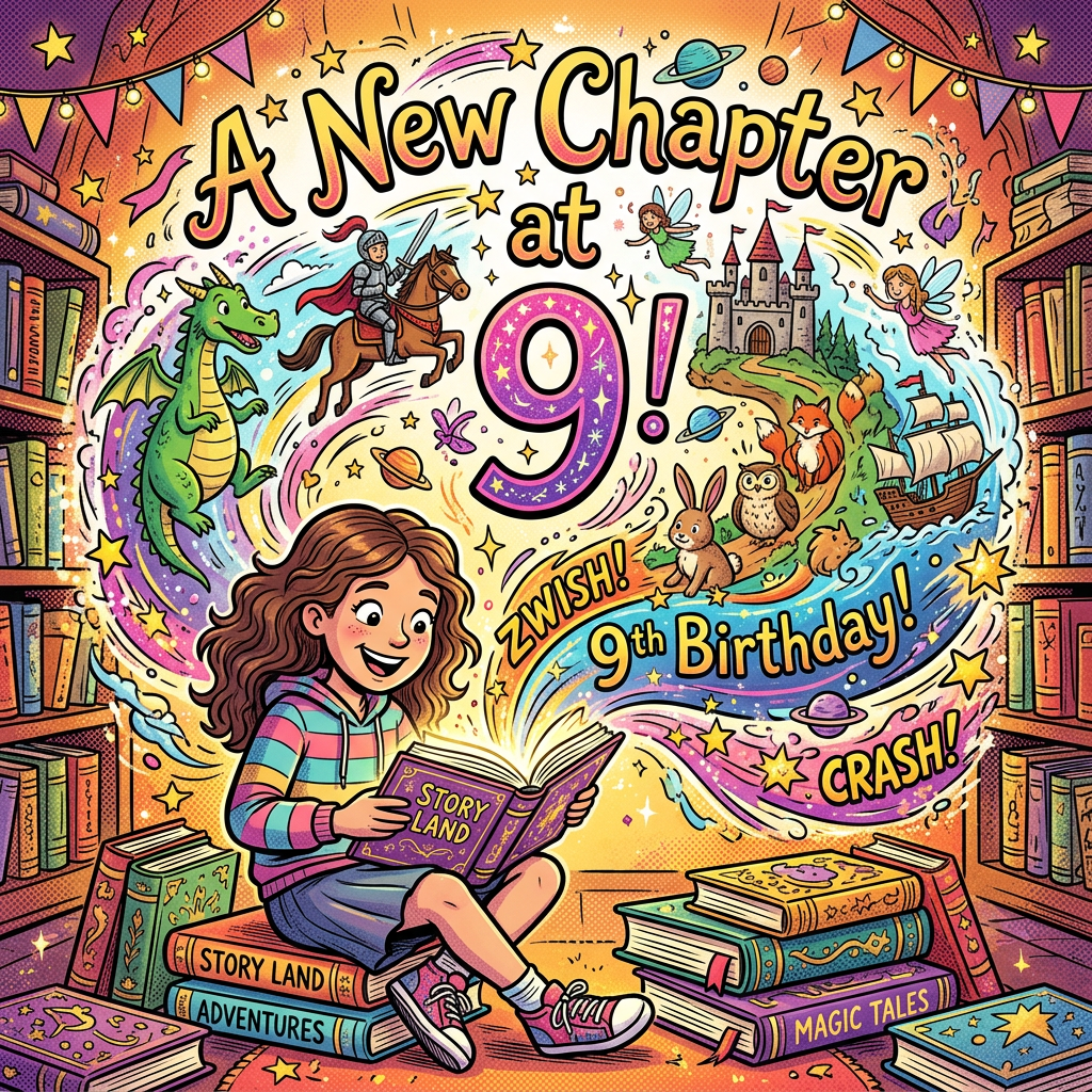 9th Birthday Bookworm Adventure preview