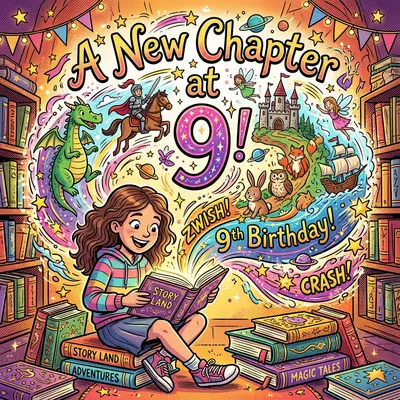 9th Birthday Bookworm Adventure preview