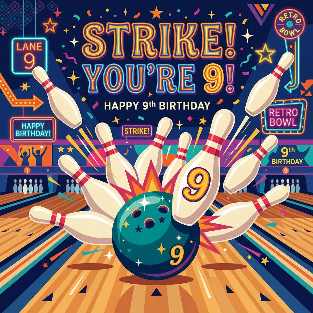 9th Birthday Bowling Party preview