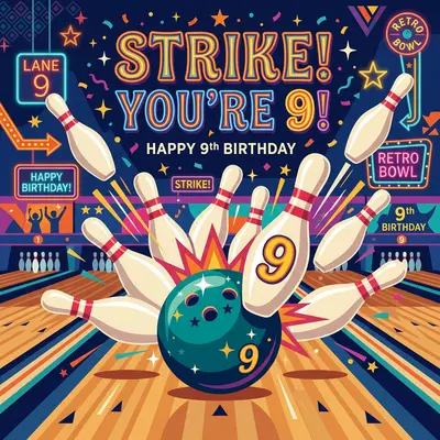 9th Birthday Bowling Party preview