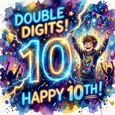 10th Birthday Double Digits Boy preview