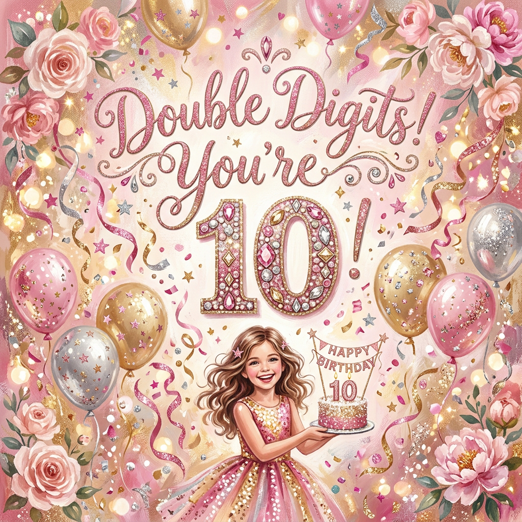 10th Birthday Double Digits Girl preview