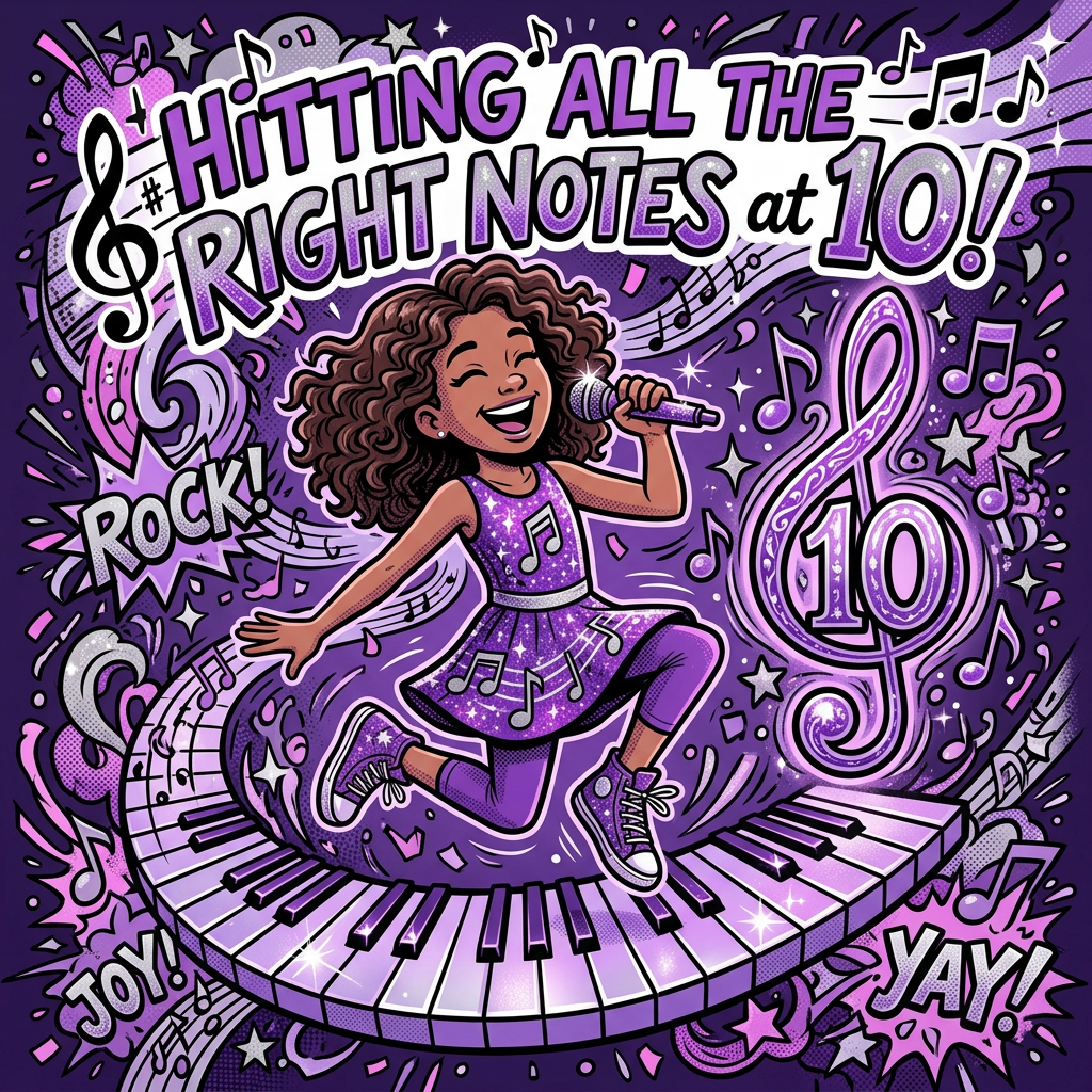 10th Birthday Music Notes preview