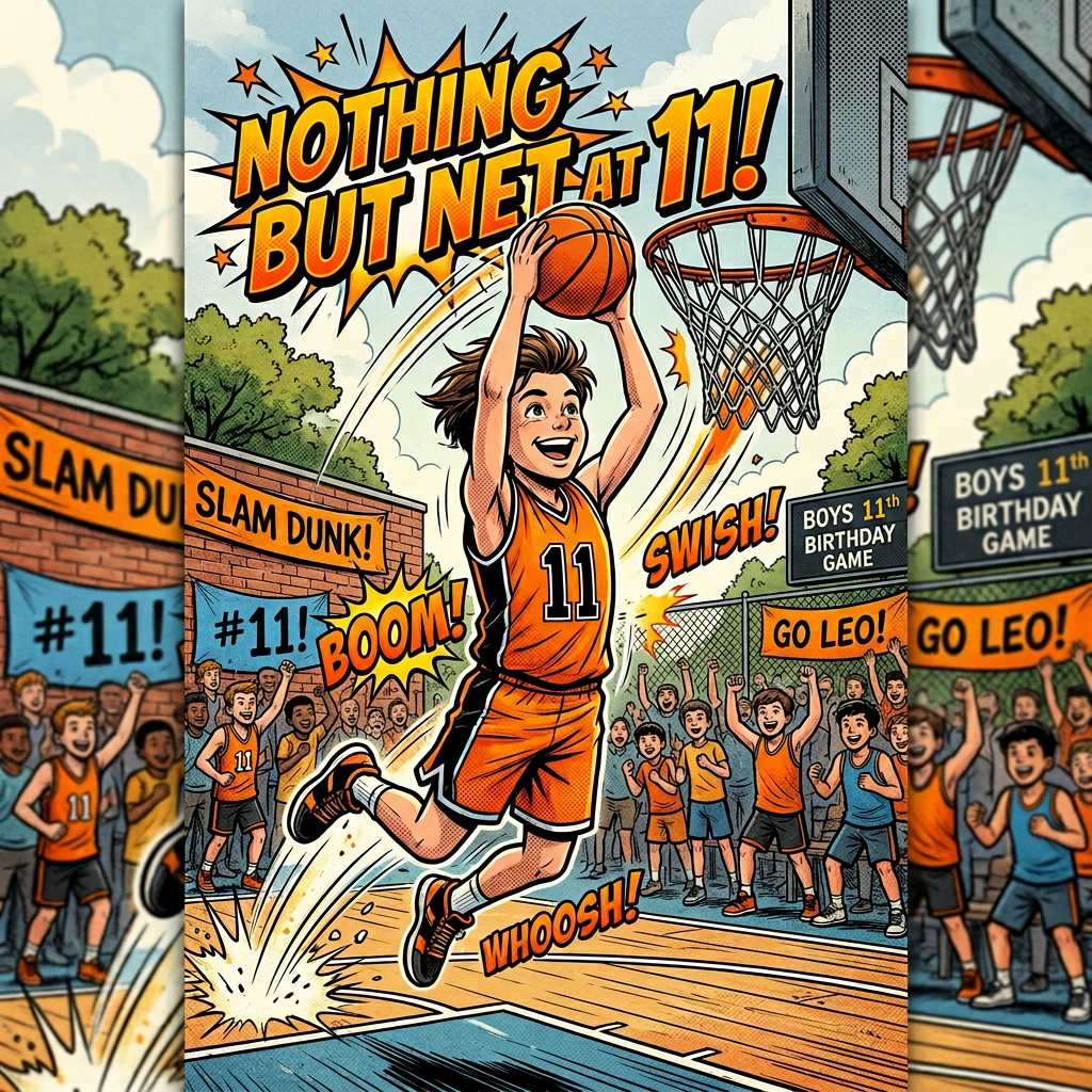 11th Birthday Basketball Court preview