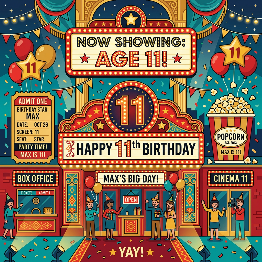 11th Birthday Movie Night preview