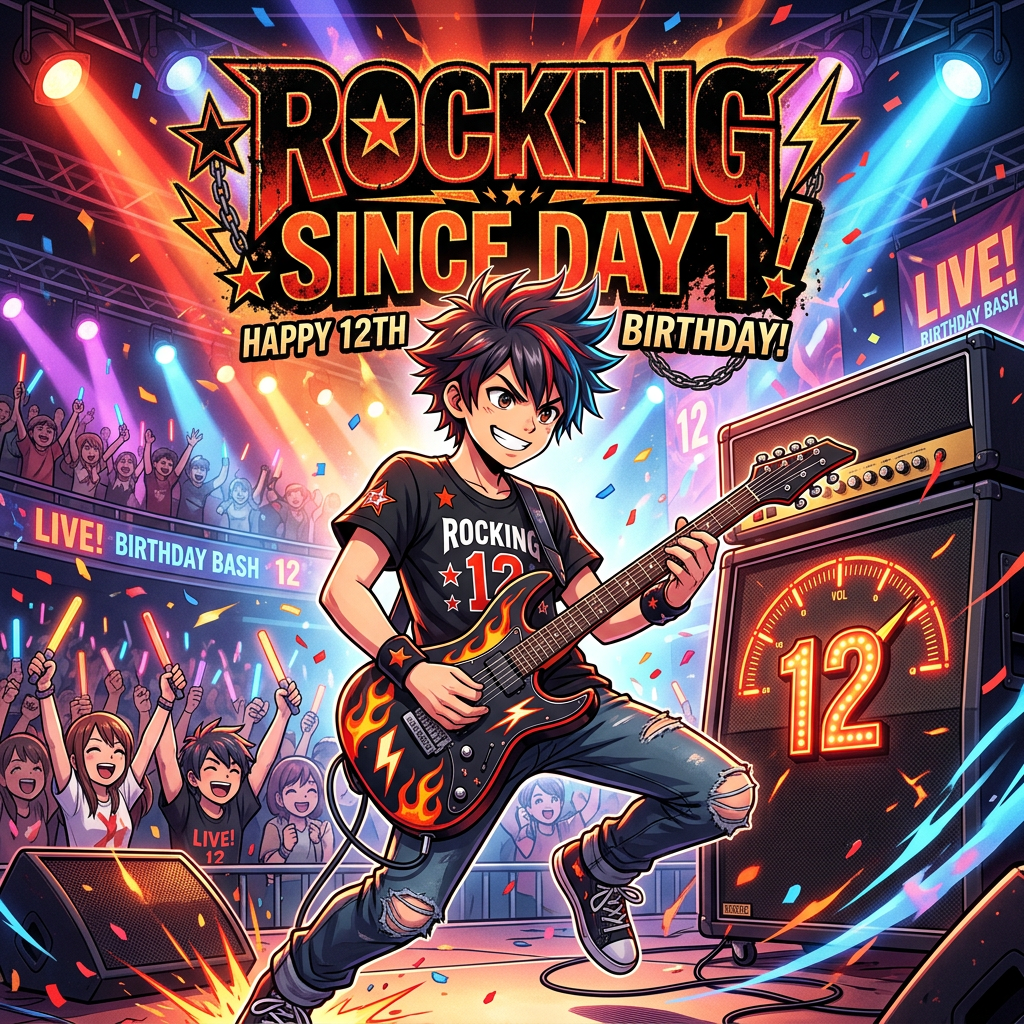 12th Birthday Guitar Rock preview