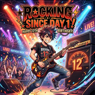 12th Birthday Guitar Rock preview