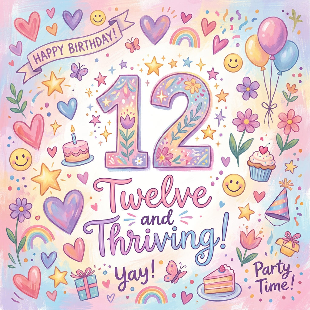 12th Birthday Trendy Tween Girl preview