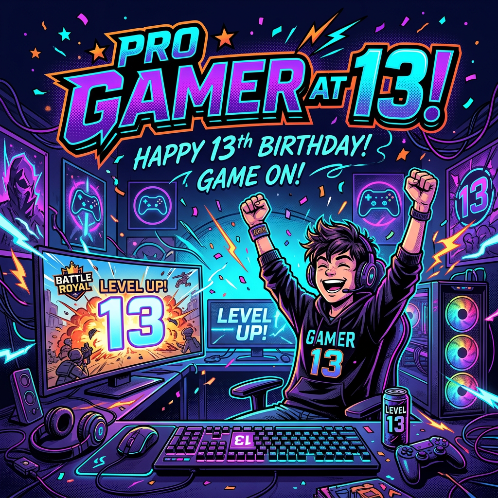 13th Birthday Gaming Setup preview