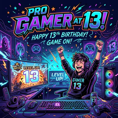 13th Birthday Gaming Setup preview