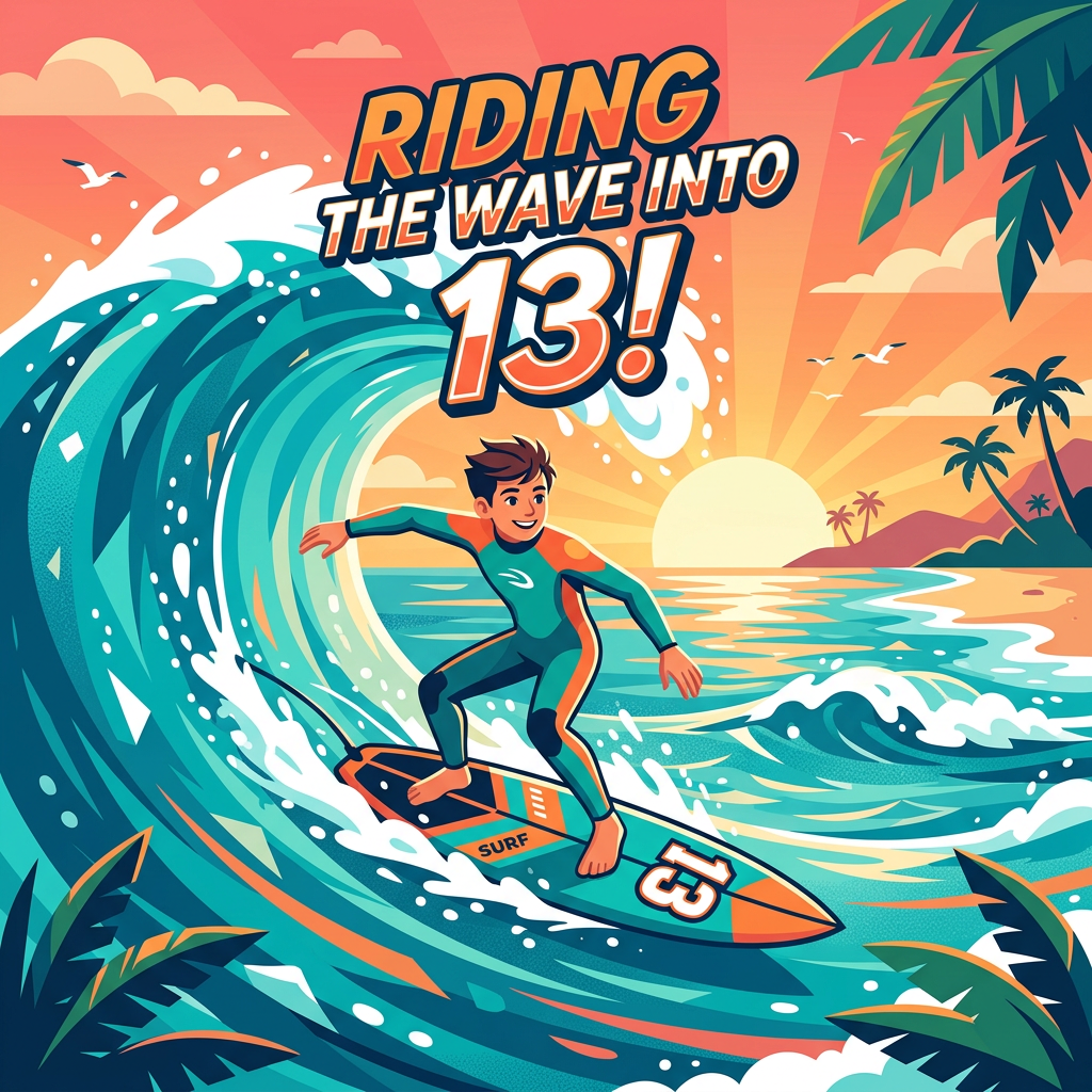 13th Birthday Surf Wave preview