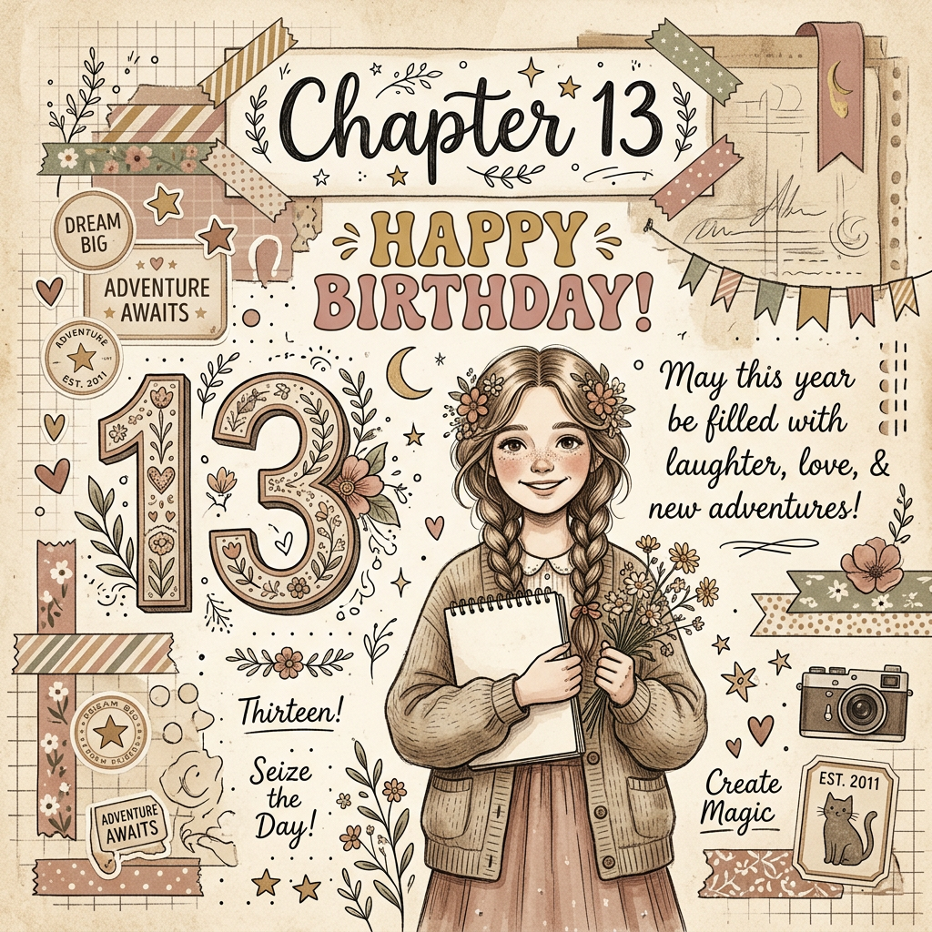13th Birthday Aesthetic Journal preview