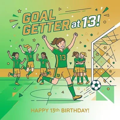 13th Birthday Soccer Queen preview