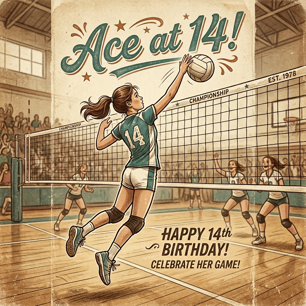 14th Birthday Volleyball Ace preview