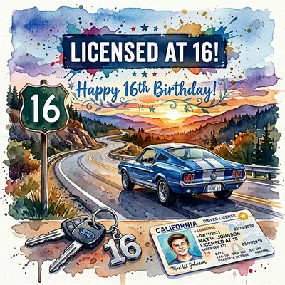 16th Birthday License to Drive preview