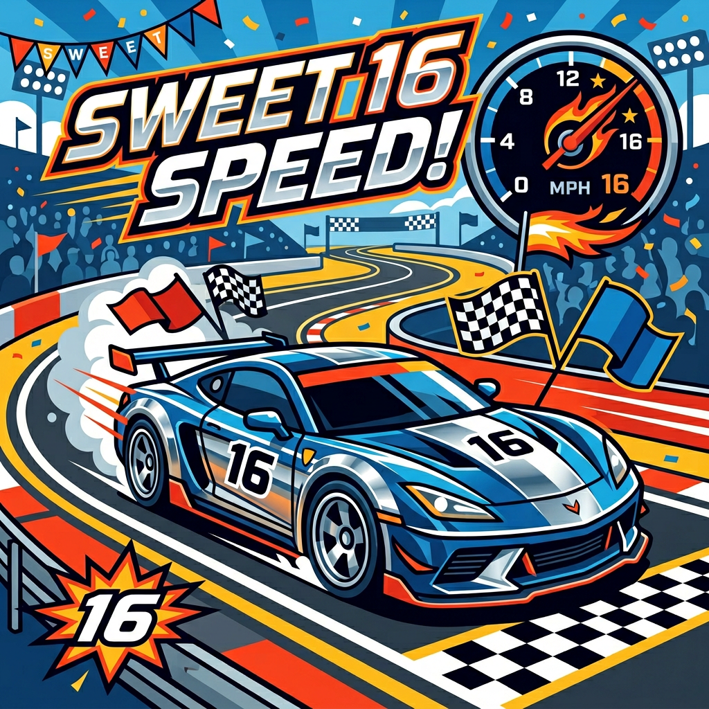 16th Birthday Sports Car preview