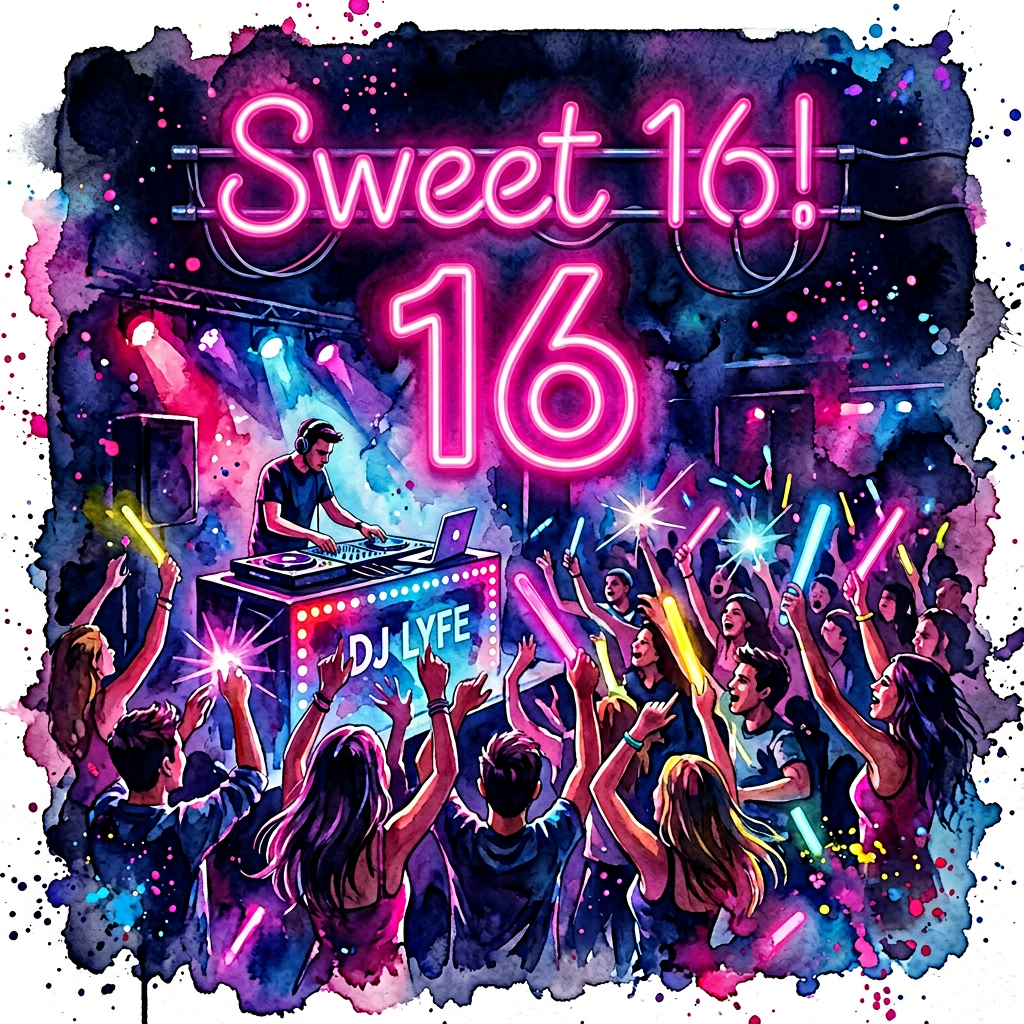 16th Birthday Neon Sweet 16 preview