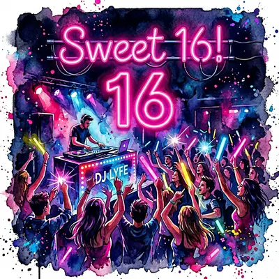 16th Birthday Neon Sweet 16 preview