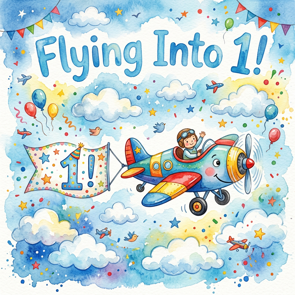 1st Birthday Airplane Boy preview