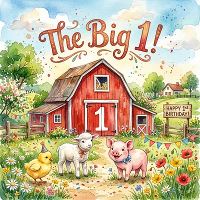 1st Birthday Barnyard Fun preview