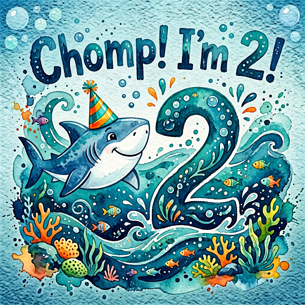 2nd Birthday Shark Splash preview