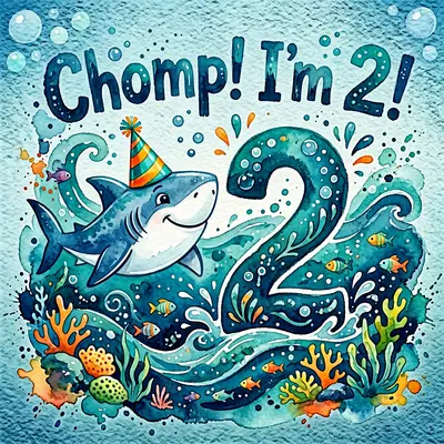 2nd Birthday Shark Splash preview