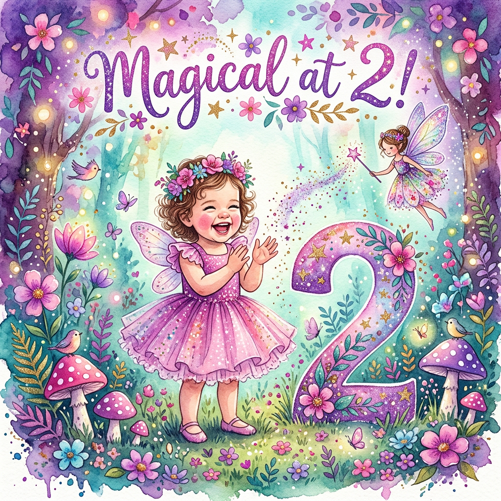 2nd Birthday Fairy Wings Girl preview