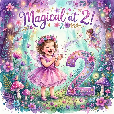 2nd Birthday Fairy Wings Girl preview