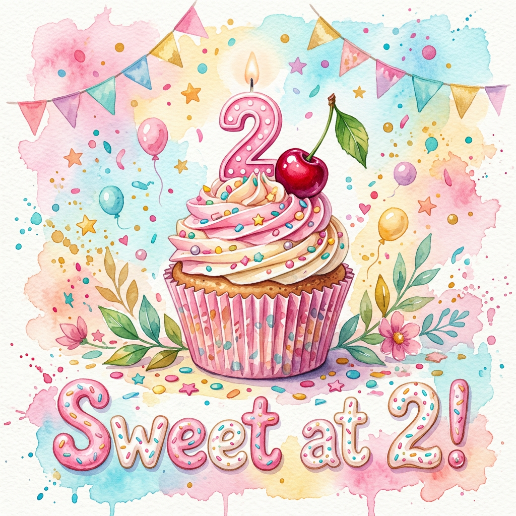 2nd Birthday Cupcake Girl preview