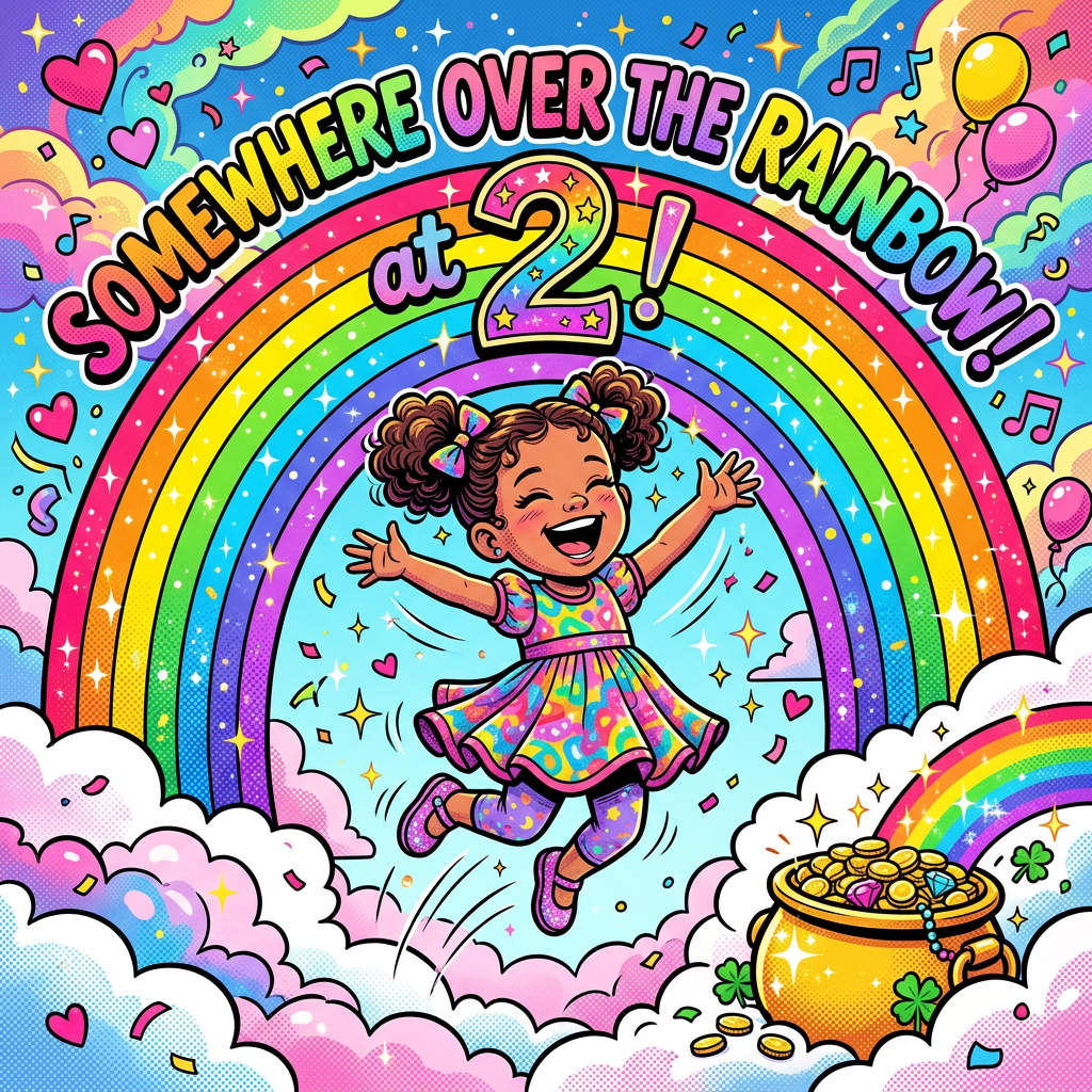 2nd Birthday Rainbow Girl preview