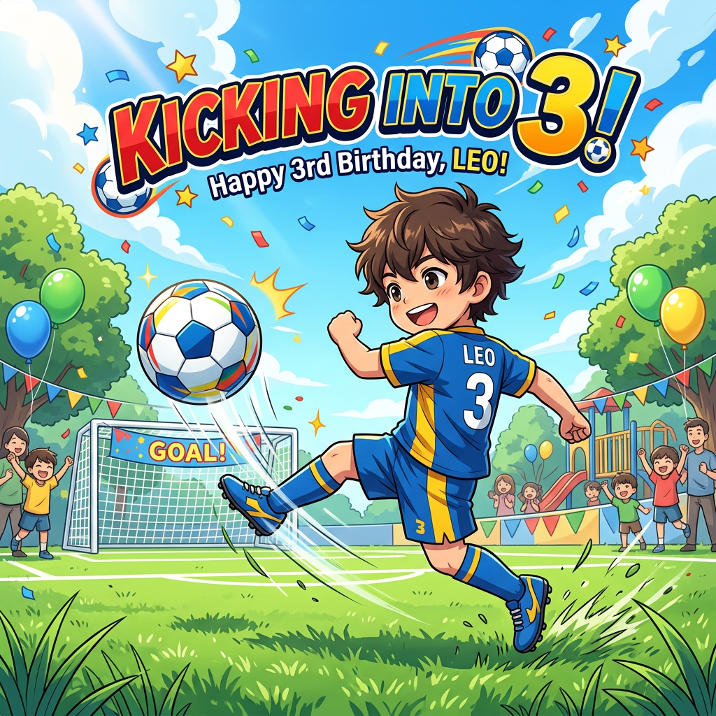3rd Birthday Soccer Kick preview
